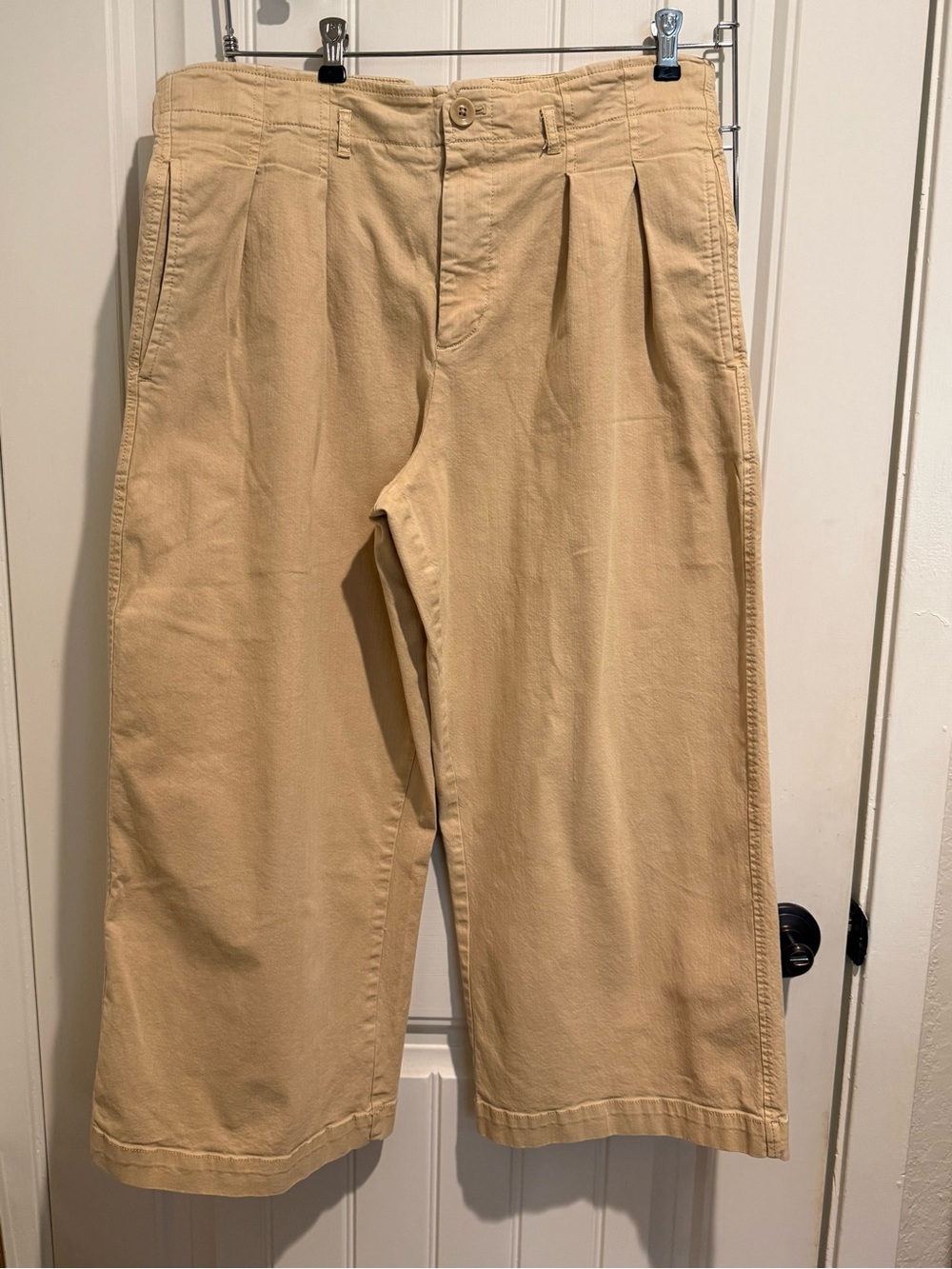 Women’s Beige Pleated Pants by Maeve